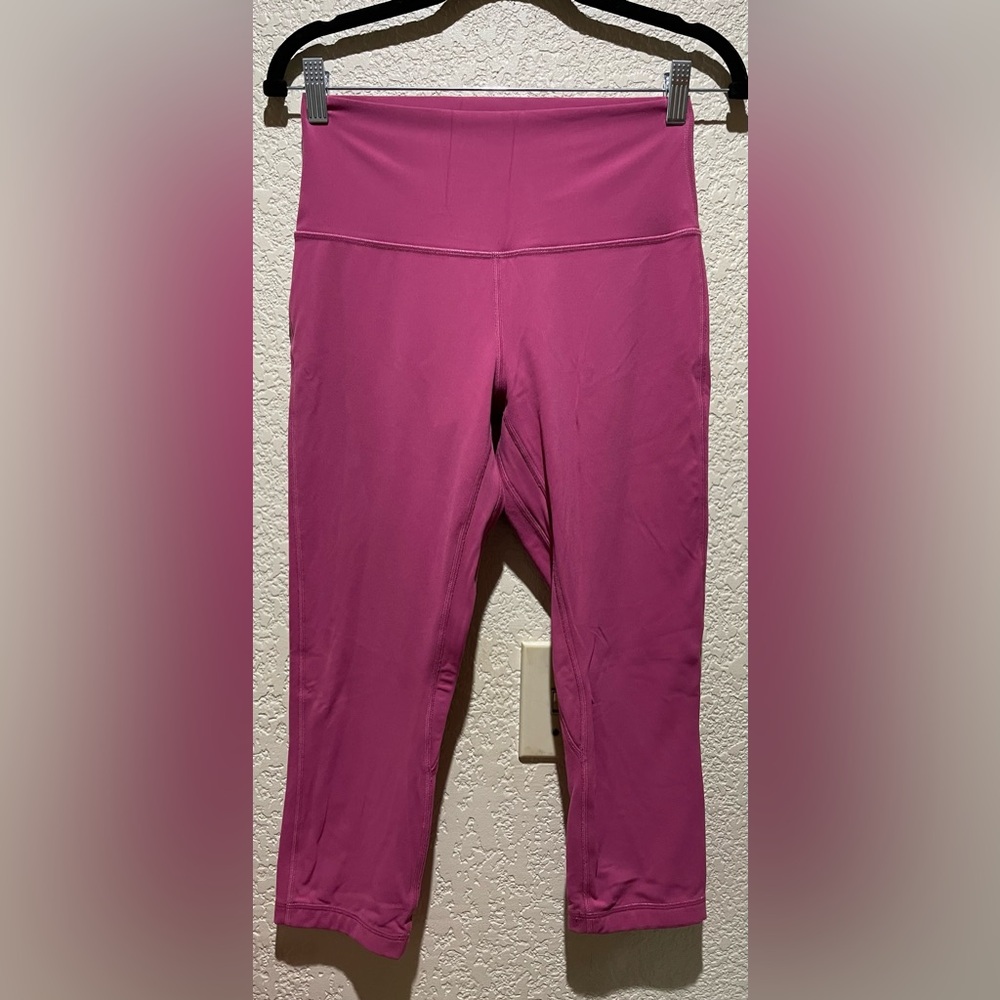 Lululemon Align High Rise Crop 21” Pink Lychee Size 8 - Picture 5 of 11